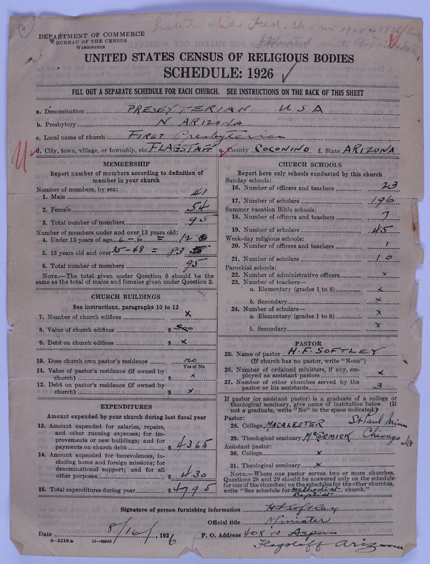 Scan of Federated Churches: