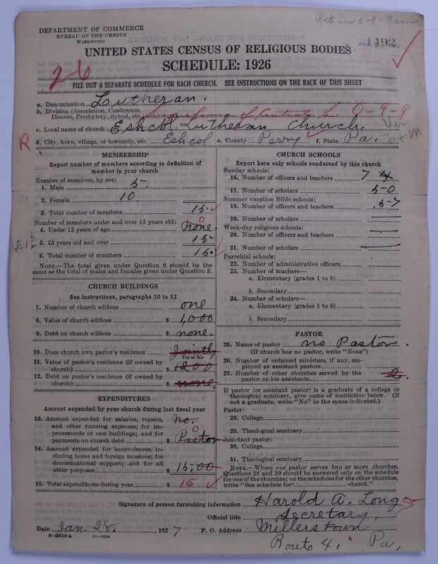 Scan of United Lutheran Church in America: 1492