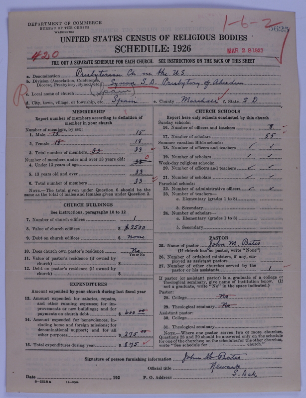 Scan of Presbyterian Church in the United States of America: 5625