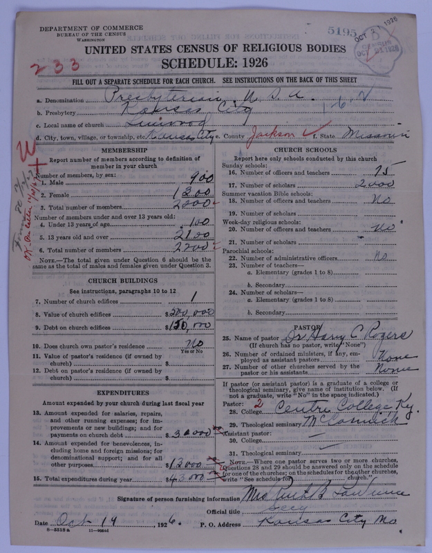 Scan of Presbyterian Church in the United States of America: 5195