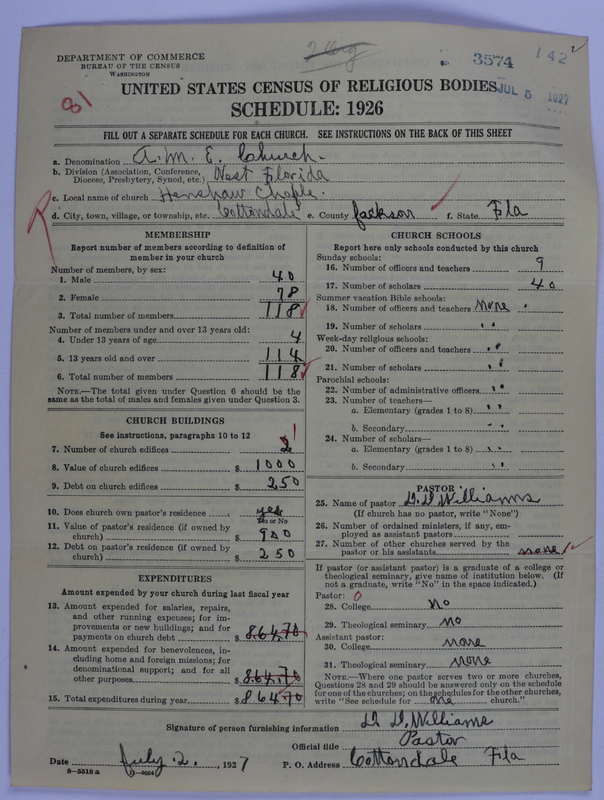 Scan of African Methodist Episcopal Church: 3574