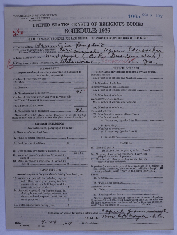Scan of Primitive Baptists: 1065