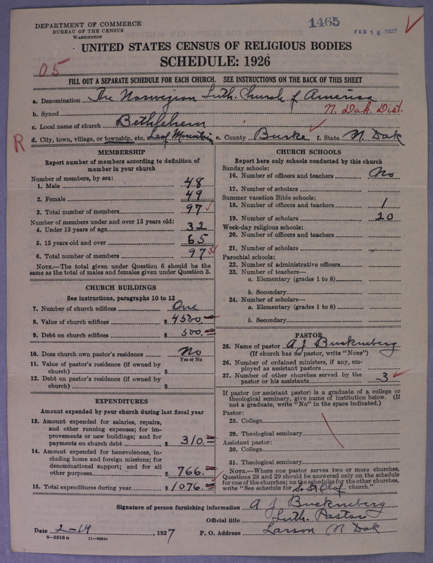 Scan of Norwegian Lutheran Church of America: 1465