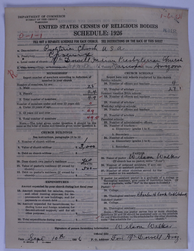 Scan of Presbyterian Church in the United States of America: 8212
