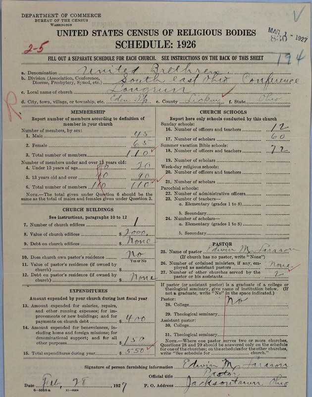 Scan of Church of the United Brethren in Christ: 830
