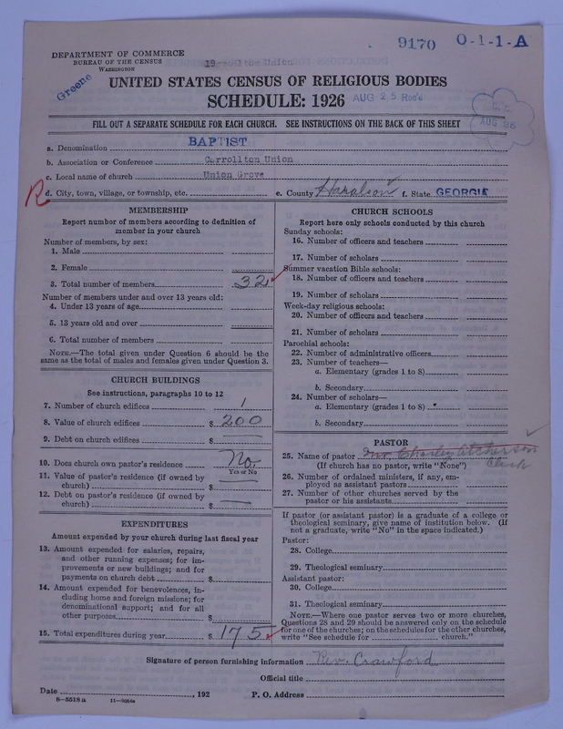 Scan of Negro Baptists: 9170