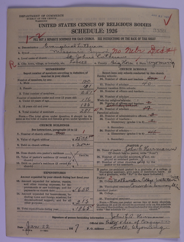 Scan of Evangelical Lutheran Synodical Conference of America: Evangelical Lutheran Synod of Missouri, Ohio, and Other States: 3559
