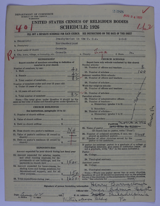 Scan of Presbyterian Church in the United States of America: 2288