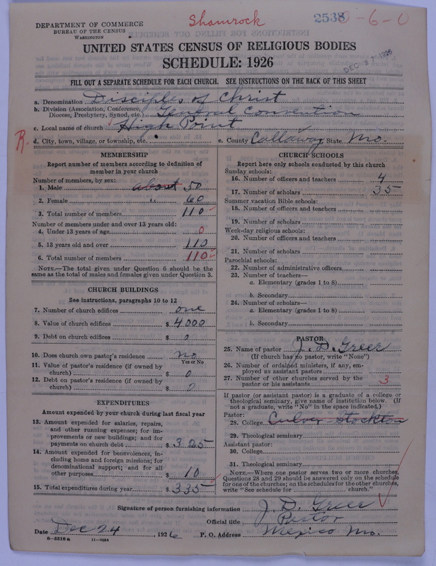Scan of Disciples of Christ: 2538