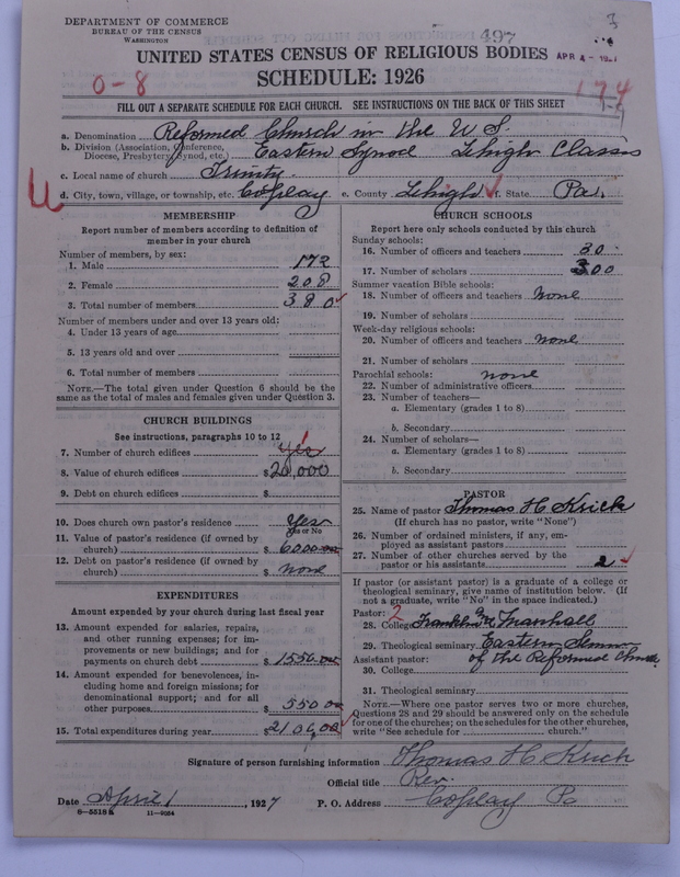 Scan of Reformed Church in the United States: 497