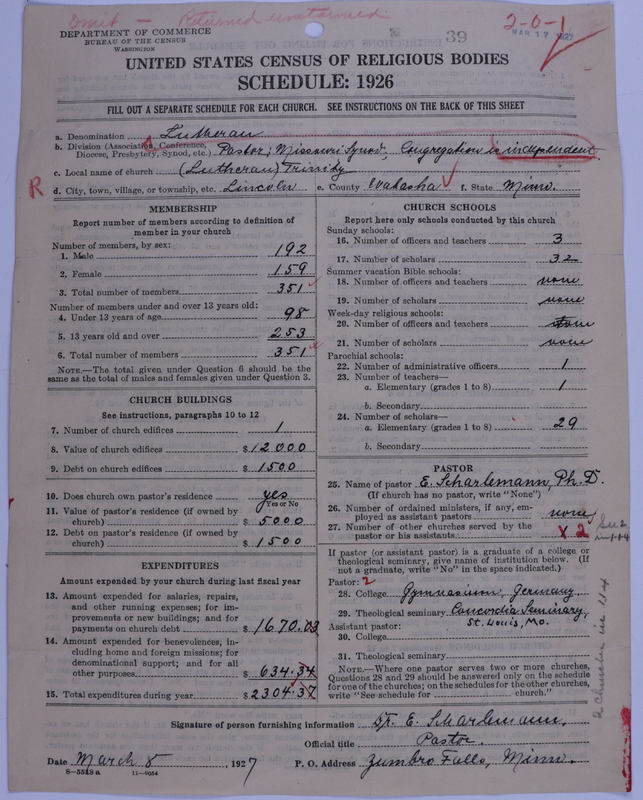 Scan of Independent Lutheran Congregations: 39