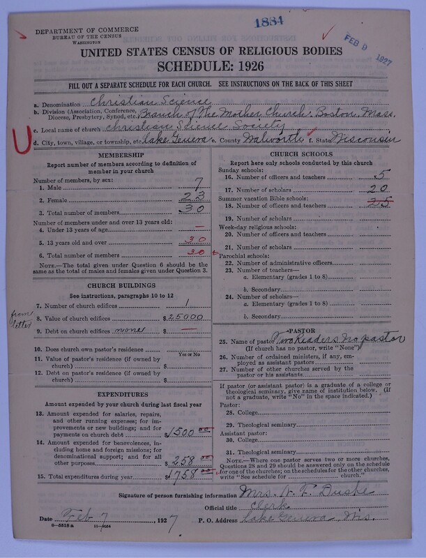 Scan of Church of Christ, Scientist: 1884