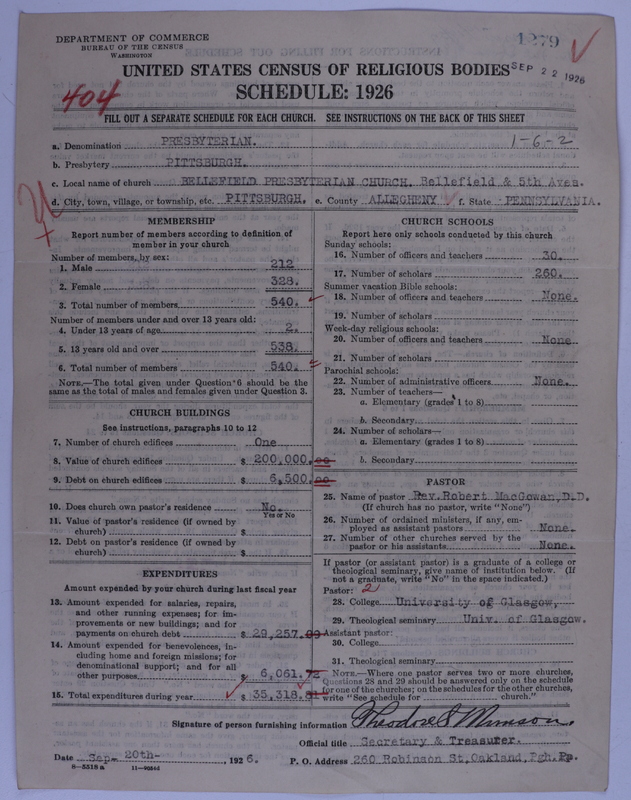 Scan of Presbyterian Church in the United States of America: 1279