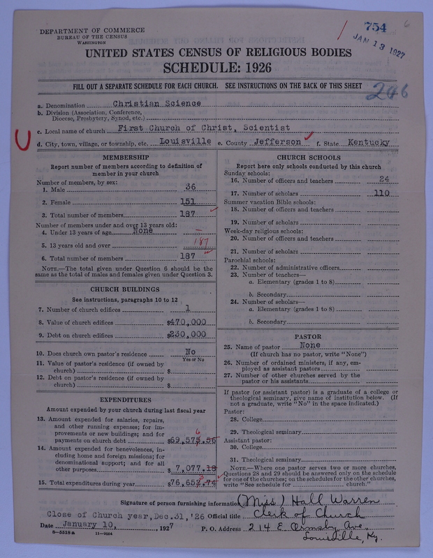 Scan of Church of Christ, Scientist: 754