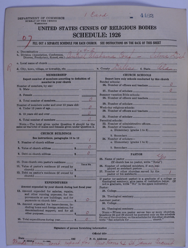 Scan of African Methodist Episcopal Church: 4482