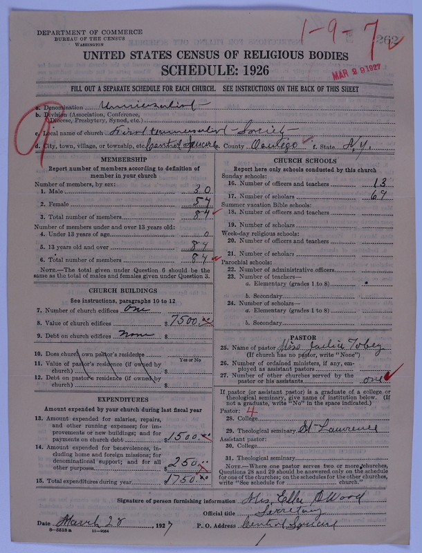 Scan of Universalist Church: 262