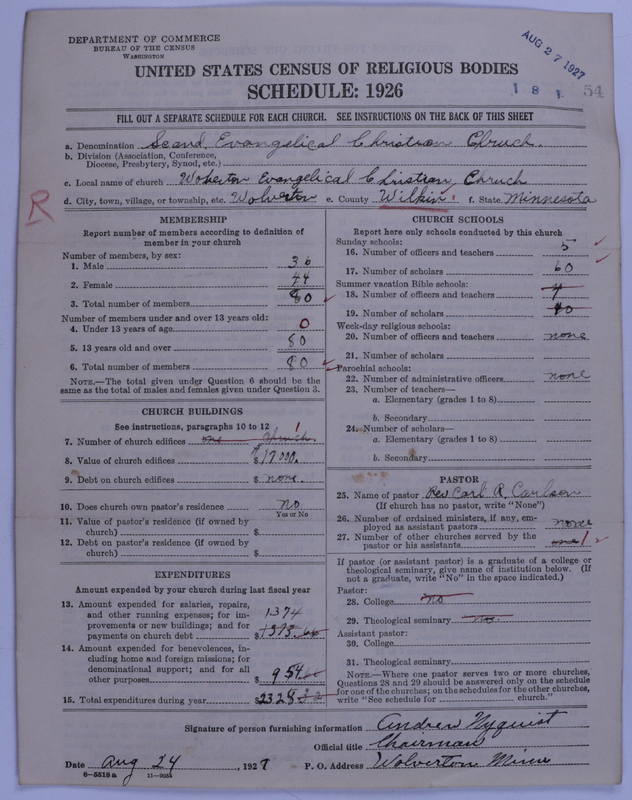 Scan of Swedish Evangelical Free Church of the United States of America: 54
