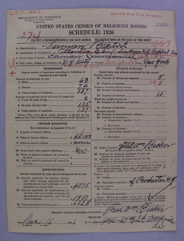 Scan of Northern Baptist Convention: 1535