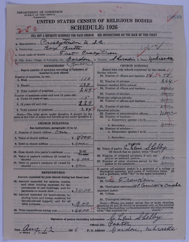 Scan of Presbyterian Church in the United States of America: 5850