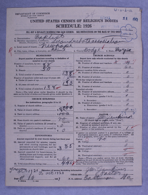 Scan of Negro Baptists: 8704
