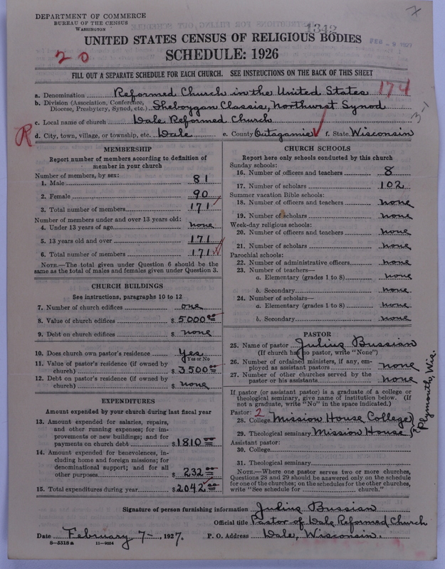Scan of Reformed Church in the United States: 1342