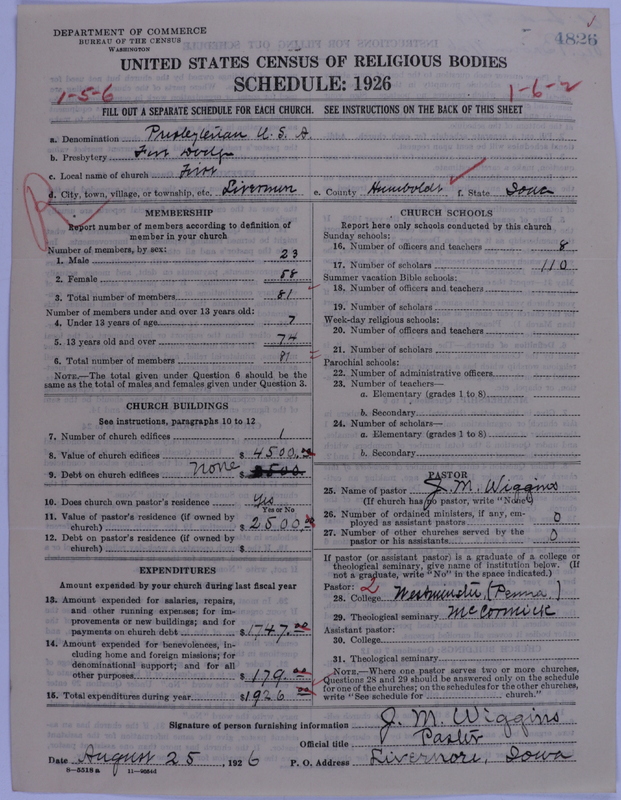Scan of Presbyterian Church in the United States of America: 4826