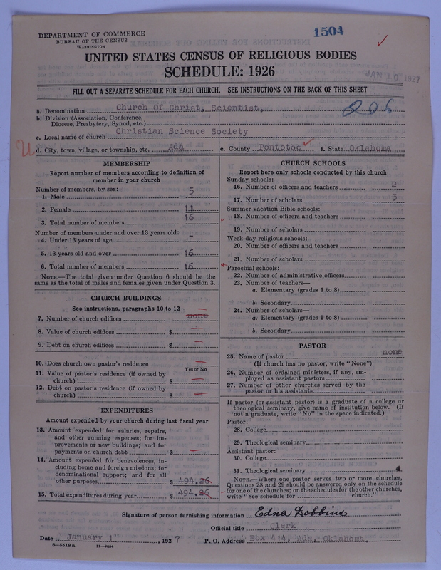 Scan of Church of Christ, Scientist: 1504