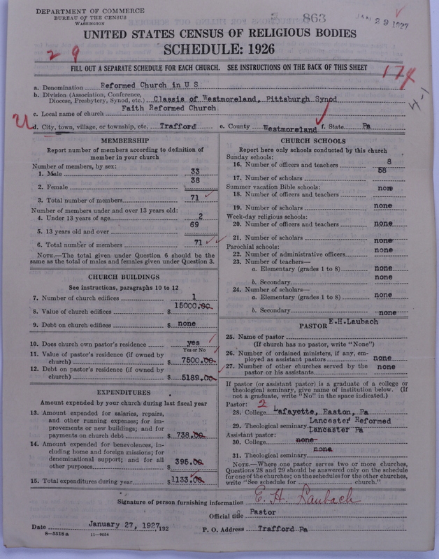 Scan of Reformed Church in the United States: 863