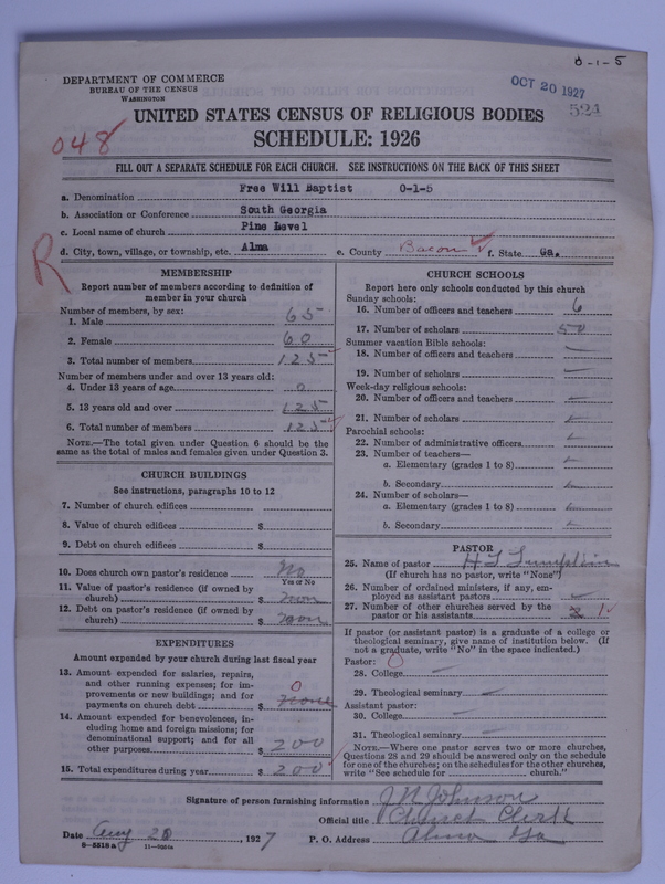 Scan of Free Will Baptists: 524