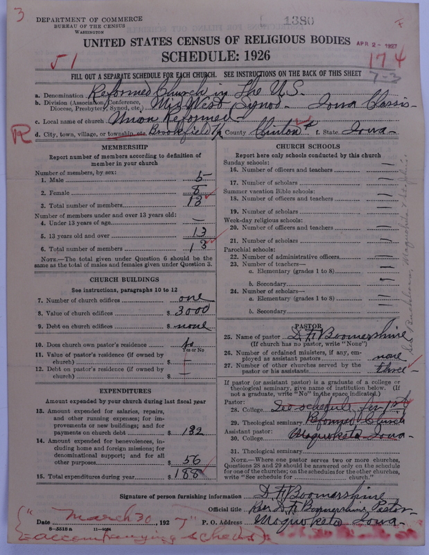 Scan of Reformed Church in the United States: 1380