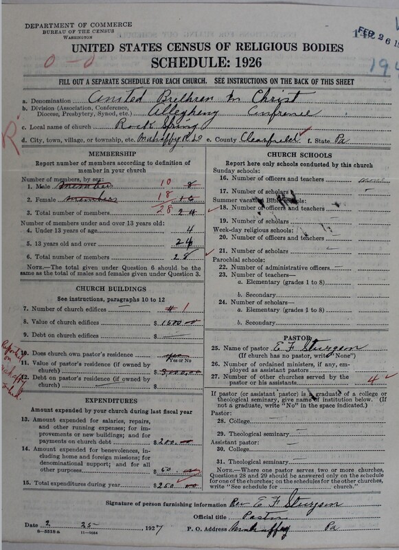Scan of Church of the United Brethren in Christ: 142