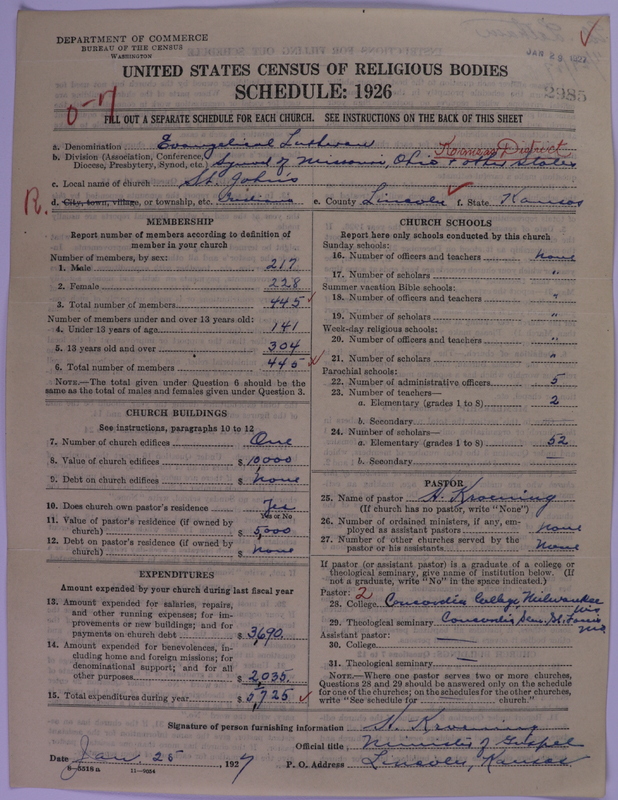 Scan of Evangelical Lutheran Synodical Conference of America: Evangelical Lutheran Synod of Missouri, Ohio, and Other States: 2985