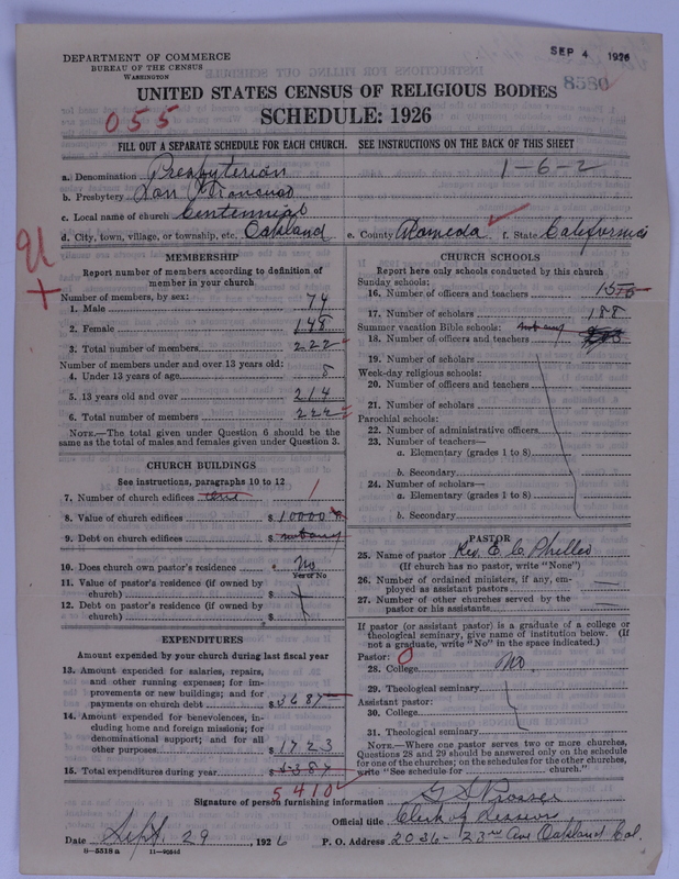 Scan of Presbyterian Church in the United States of America: 8580