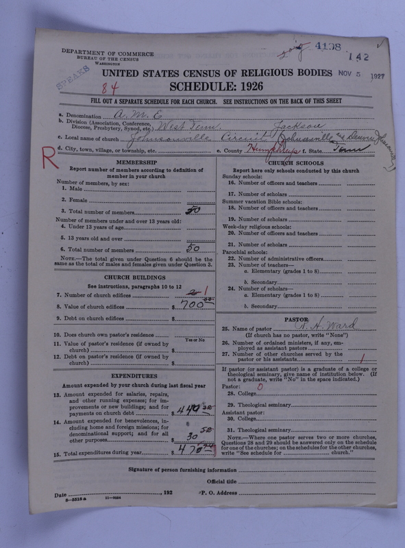 Scan of African Methodist Episcopal Church: 4198