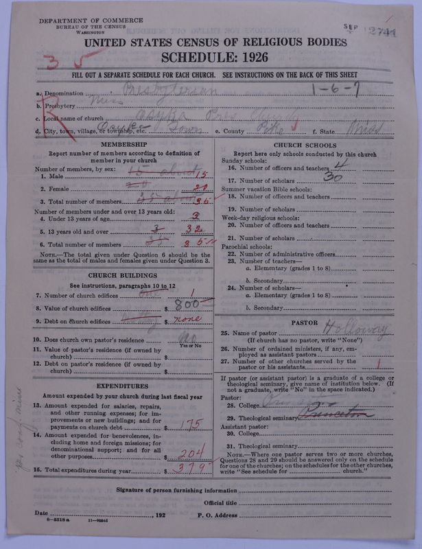 Scan of Presbyterian Church in the United States: 2741