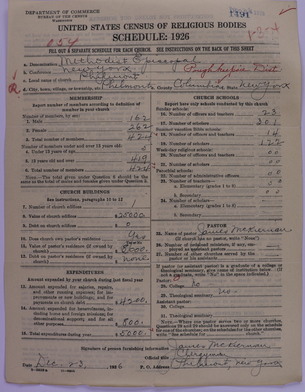 Scan of Methodist Episcopal Church: 1491
