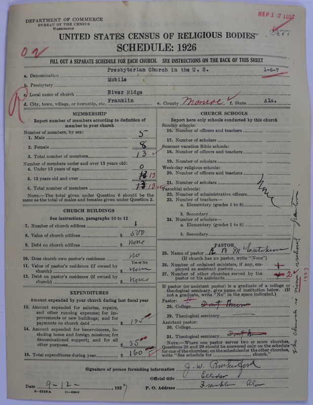 Scan of Presbyterian Church in the United States: 2477