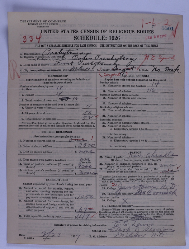 Scan of Presbyterian Church in the United States of America: 5501