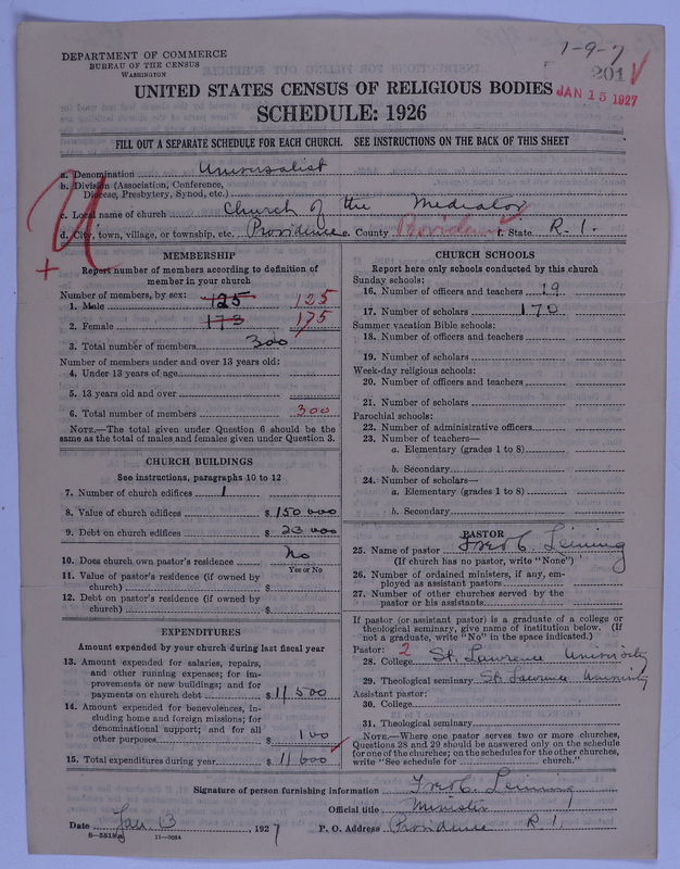 Scan of Universalist Church: 201