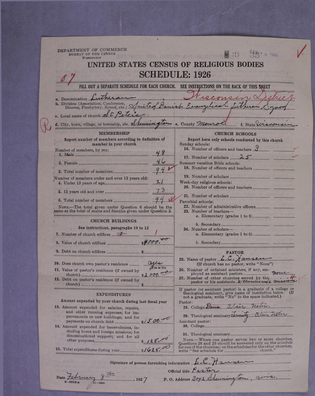 Scan of United Danish Evangelical Lutheran Church in America: 35