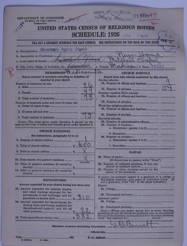 Scan of Negro Baptists: 21100