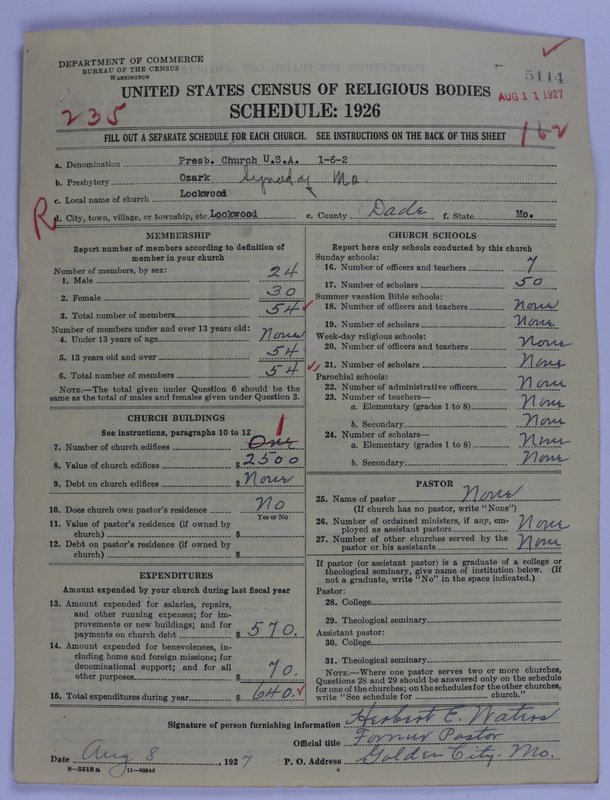 Scan of Presbyterian Church in the United States of America: 5114