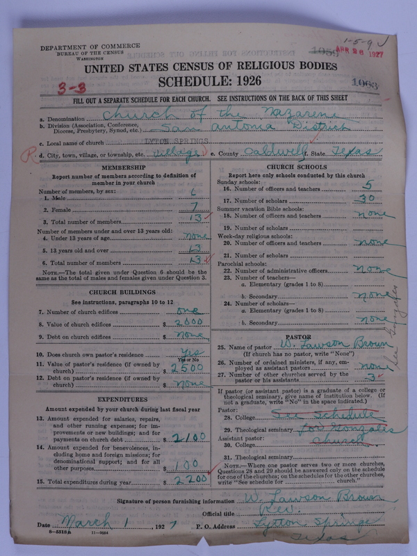 Scan of Church of the Nazarene: 1063
