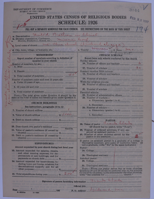 Scan of Church of the United Brethren in Christ: 2044