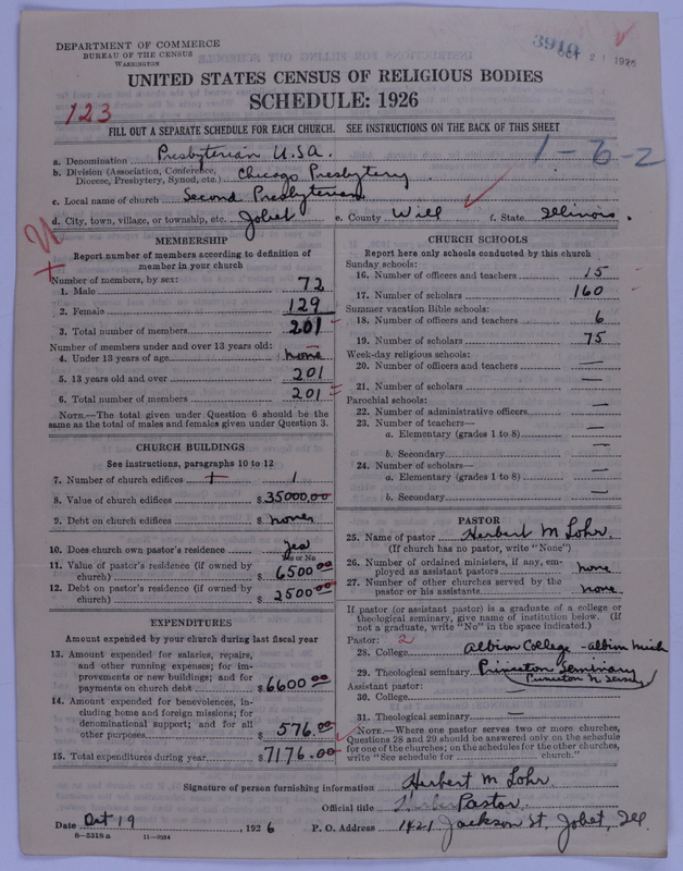 Scan of Presbyterian Church in the United States of America: 3910