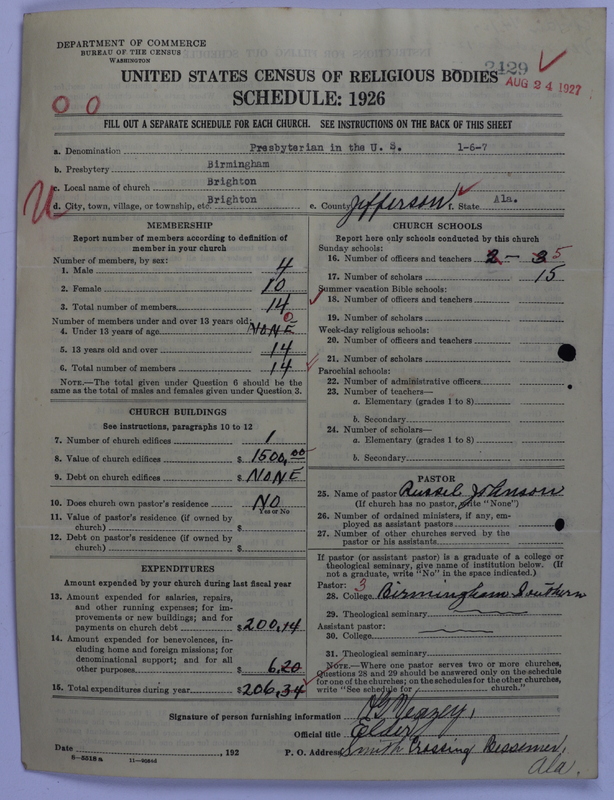 Scan of Presbyterian Church in the United States: 2429