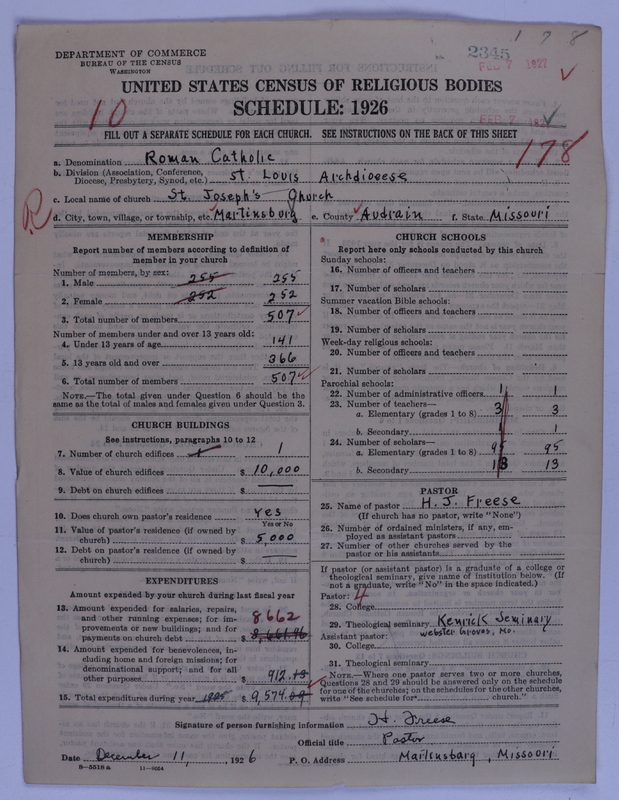 Scan of Roman Catholic Church: 2345