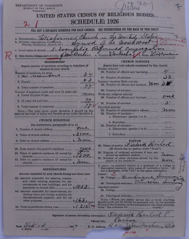 Scan of Reformed Church in the United States: 1364