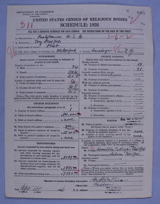Scan of Presbyterian Church in the United States of America: 695