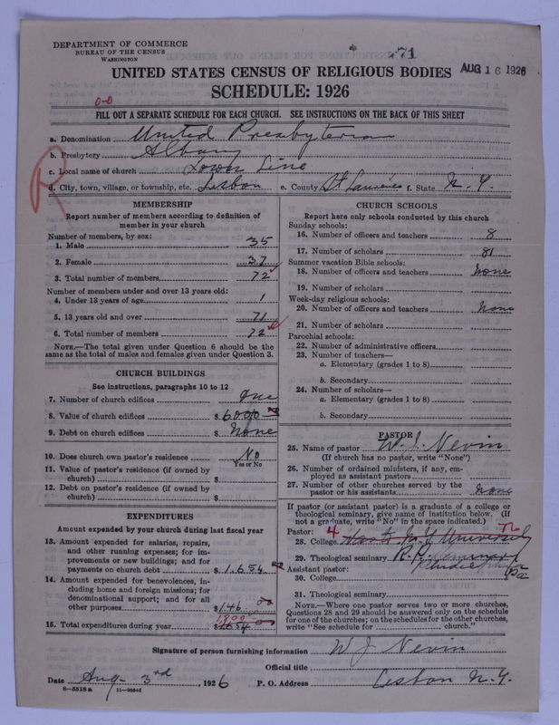 Scan of United Presbyterian Church of North America: 71